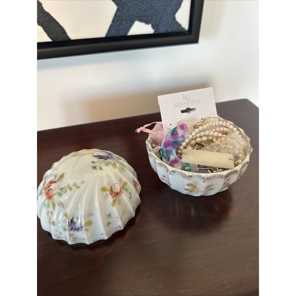 Mystery Jewelry Jar, All Wearable, Vintage To Now, In Vintage Trinket jar